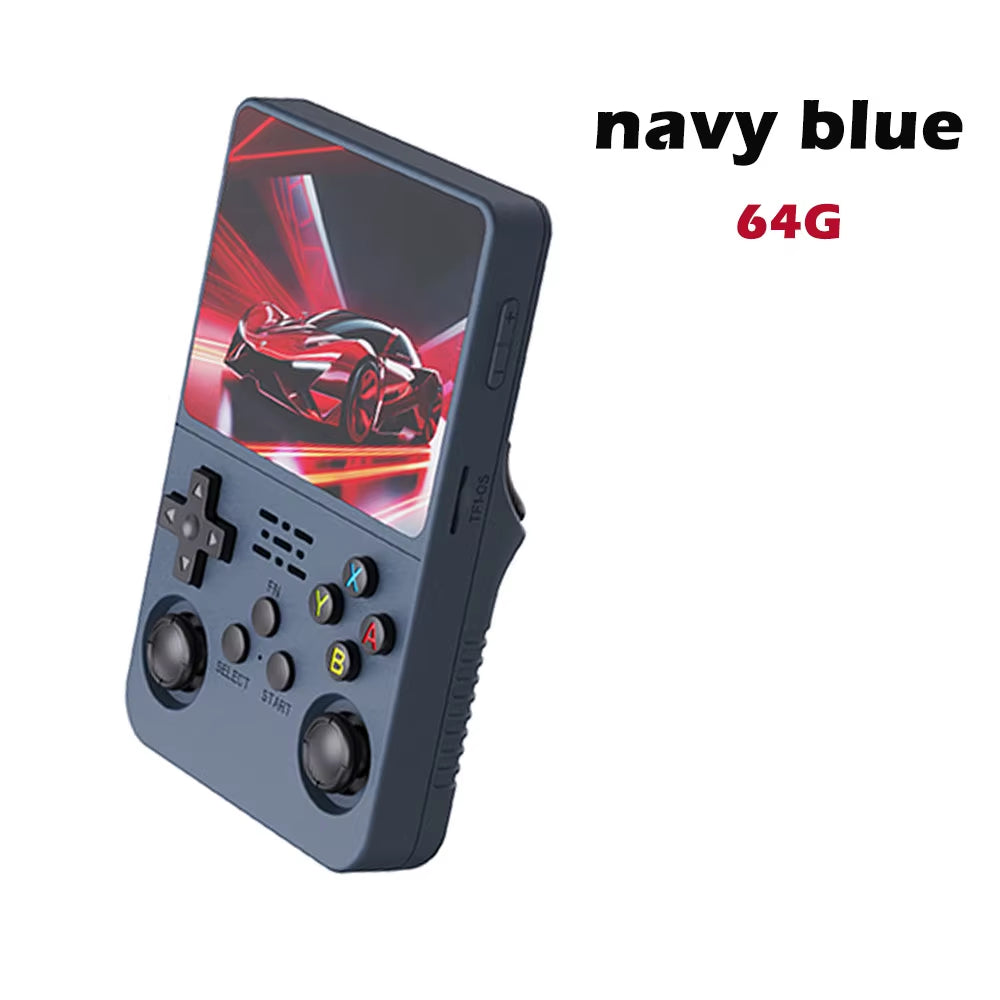 R36S Retro Handheld Video Game Console Linux System 3.5-Inch IPS Screen Portable Handheld Video Player 64GB 15000 Games