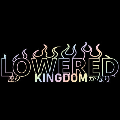 Lowered Kingdom Flame for Car Sticker Windshield Rear Window Banner JDM Graphics Stance External Accessories Vinyl Decals