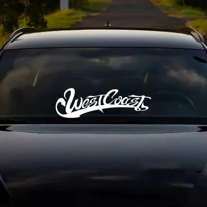 Westcoast Design Car Sticker for Front Rear Windshield Window JDM Style Car Body Decals Waterproof Vinyl Car Accessories
