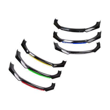 3 Pieces Universal Car Front Bumper Lip Kit Easy to Install Car Front Bumper Lip Spoiler Splitter Diffuser Automotive Splitter