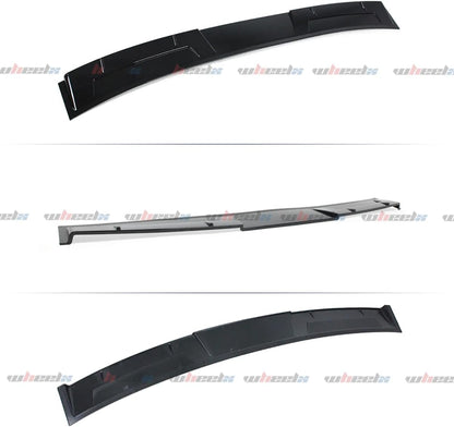 2Pcs Roof Top Spoiler & Rear Spoiler Compatible with 2018-2022 Honda Accord, V Style JDM Duckbill Fits for 4 Door Sedan, Trunk Exterior High Kick Tail Deck Lid Wing Lip (Glossy Black)