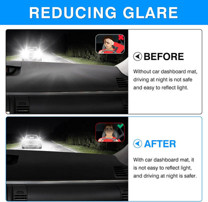 Dashboard Cover Mat for Infiniti G35 with Clock outside Accessories Dash Cover Upgrade Flannel Dash Mat Sunshade Glare UV Rays Protector
