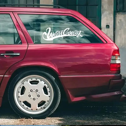 Westcoast Design Car Sticker for Front Rear Windshield Window JDM Style Car Body Decals Waterproof Vinyl Car Accessories