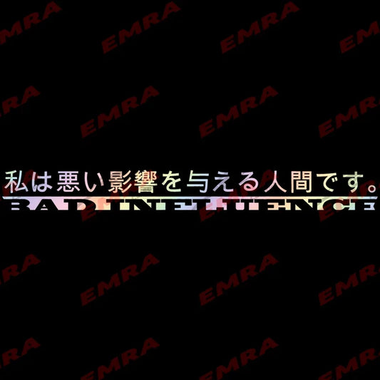 Japanese Anime for Car Sticker Decoration Windshield Banner Decal JDM Sticker External Accessories Waterproof Vinyl Decals