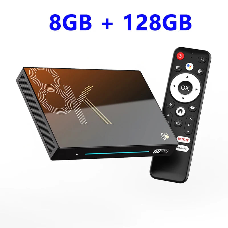 MAX M9S Android14 AI Visionpq TV Box Rockchip RK3576 Support Super Resolution 8K Video Decoding 8G 128G LPDDR4 Media Player